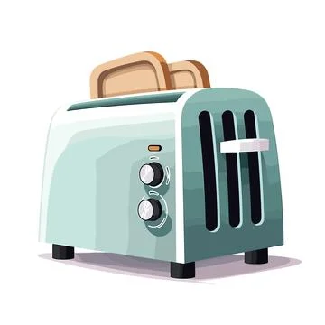Flat Style Toaster Vector Illustration Collection Stock Illustration