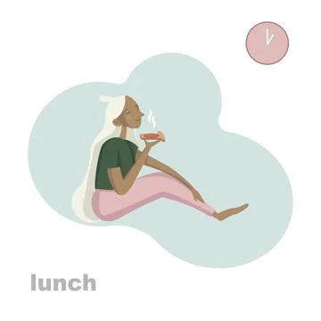 Flat style vector illustration isolated on white background.Pretty woman in.. Ilustración de archivo