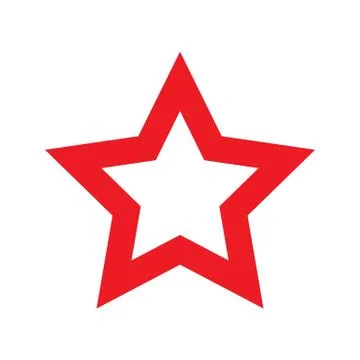 Flat style vector retro star icon Stock Illustration