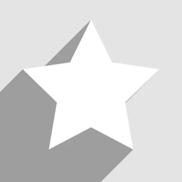 Flat style vector retro star icon Stock Illustration