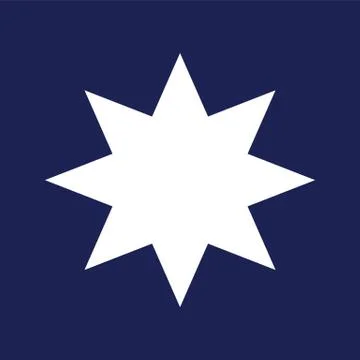 Flat style vector retro star icon Stock Illustration