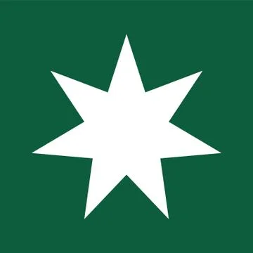 Flat style vector retro star icon Stock Illustration