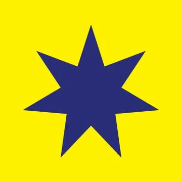 Flat style vector retro star icon Stock Illustration