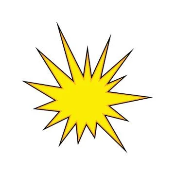 Flat style vector retro star icon Stock Illustration