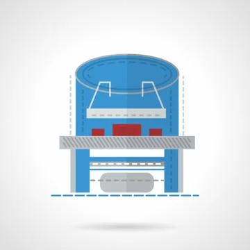 Flat style x-ray table vector icon Stock Illustration