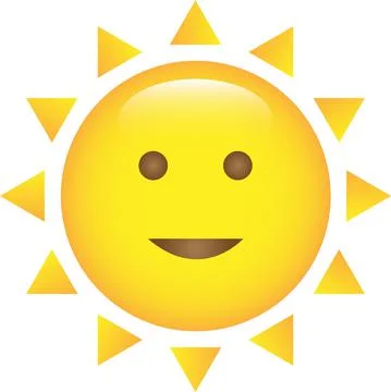 Flat sun Icon. Summer pictogram. Sunlight symbol. Vector illustration Stock Illustration