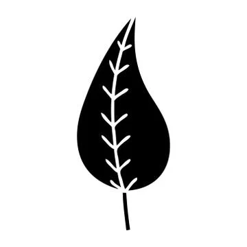 Flat symbol green leaf 스톡 일러스트