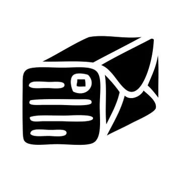 Flat symbol paper parcel Stock Illustration