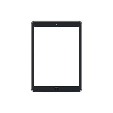 Flat tablet pc template Ilustración de archivo