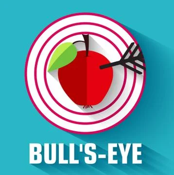 Flat target background concept. Vector illustration Stock Illustration