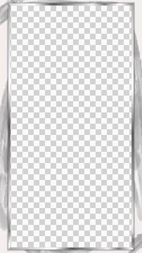 Flat teal panel is floating on transparent backdrop with silver frame and grey 库存插图