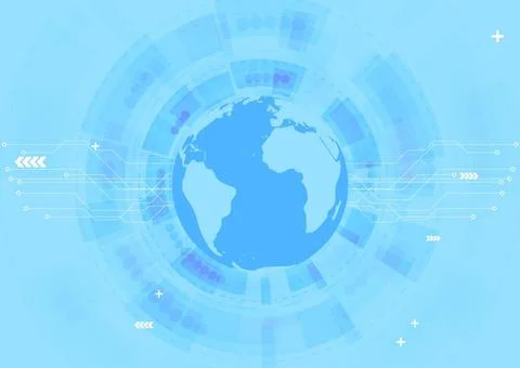 Flat technology vector background Flat technology abstract background. Vec... 写真素材