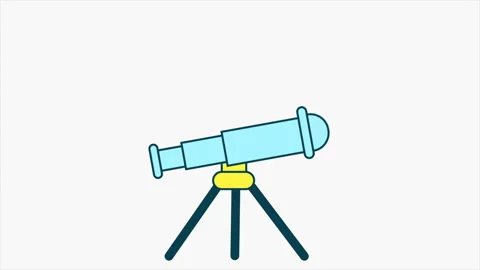 Flat Telescope Details Morphing Stock Footage 232805122