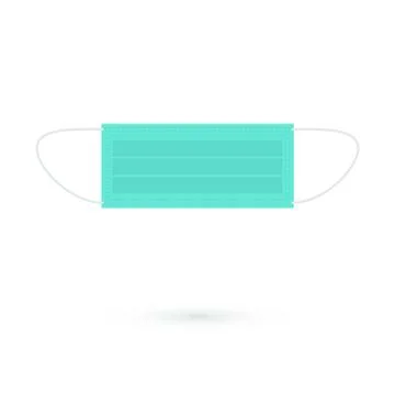 Flat Template of Medicine Mask. Vector illustration Stock Illustration