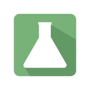 Flat test tube icon vector illustration on color background Stock Illustration