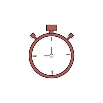 Flat timer icon Symbol Vector Illustration イラスト素材