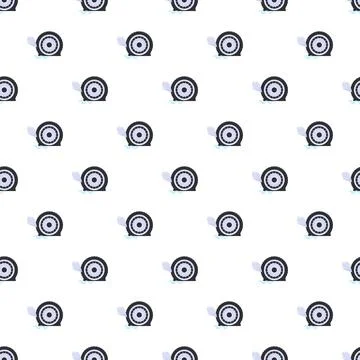 Flat tire with air leaking repeating pattern Stock Illustration