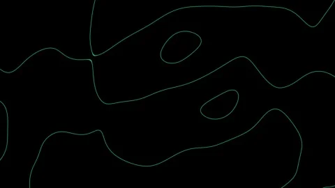 Flat Topped Contour Plateaus Drift Across A Dark Landscape Vídeos de archivo 344514228