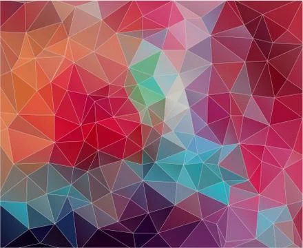 Flat triangle Background with vintage color. Stock Illustration