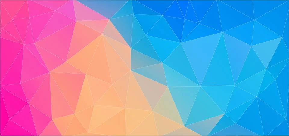 Flat triangle geometric background for design - Vector Stock Illustration