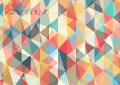 Flat triangle geometric wallpaper Stock Illustration
