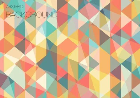 Flat triangle geometric wallpaper Stock Illustration