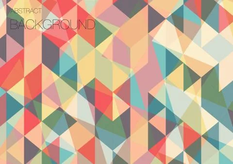 Flat triangle geometric wallpaper Stock Illustration