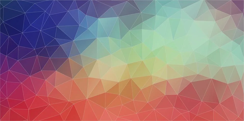 Flat triangle horizontal banner Stock Illustration