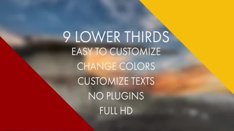 Flat Triangle Lower Third Stock After Effects