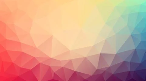 Flat Triangle multicolor background Stock Illustration