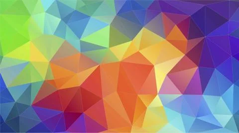 Flat triangle multicolor geometric triangle wallpaper Stock Illustration