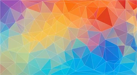 Flat triangle multicolor geometric wallpaper Illustrazione stock
