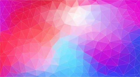 Flat triangle multicolor geometric wallpaper for yor work Illustrazione stock