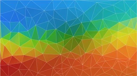 Flat triangle multicolor geometric wallpaper Illustrazione stock