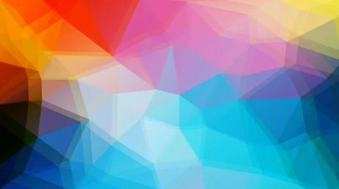 Flat triangle vector background Stock Illustration