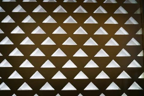 Flat triangle window pattern Stock Photos
