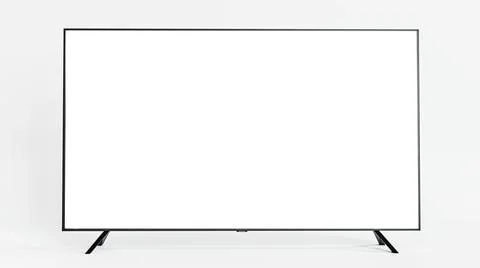 Flat tv isolated on white background Stock Illustration