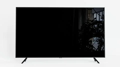 Flat tv isolated on white background Stock Illustration