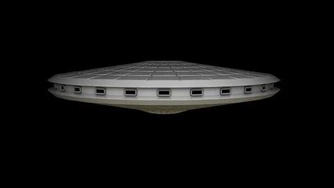 Flat UFO Vídeo Stock 81733999