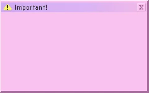 Flat UI pop-up alert is floating on transparent BG showing Important text Stock Illustration
