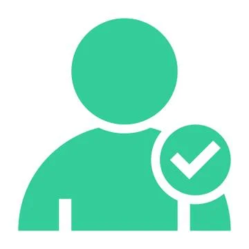 Flat user icon member sign avatar button Stock-Illustration