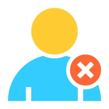 Flat user icon member sign avatar button Illustrazione stock