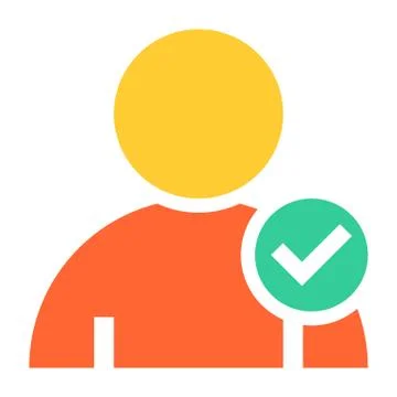 Flat user icon member sign avatar button Illustrazione stock