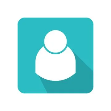 Flat user vector icon illustration on color background Stock Illustration