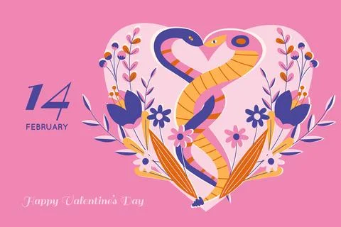Flat valentines day celebration background Stock Illustration