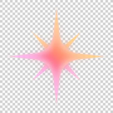 Flat vector abstract glowing starburst is radiating soft gradient rays on Illustrazione stock