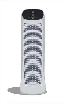 Flat vector air purifier. A device for cleaning and humidifying air for the h Stock Illustration