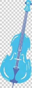 Flat vector art showing cello body neck tailpiece strings tuning pegs on Stock Illustration