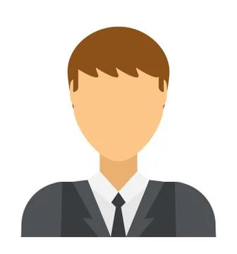 Flat vector avatar face character person portrait user icon Stock Illustration