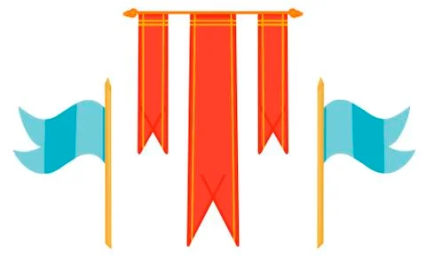 Flat vector banners flat isolated on white background 스톡 일러스트